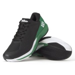 Buty tenisowe Wilson Rush Pro Ace Clay/Sandplatz (stabilność, 2E/szerokie) 2025 czarne/zielone męskie